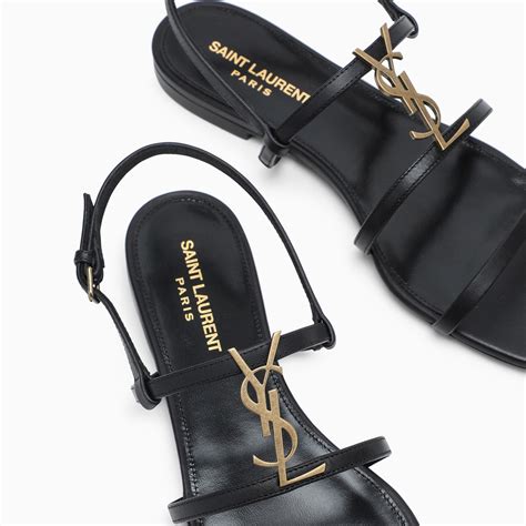 cassandra ysl sandals|YSL tribute flat sandals.